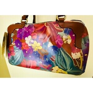 PATRICIA NASH Fabriano Summer Florals Leather Shoulder Bag Handbag NWT